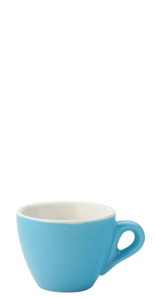 Barista Espresso Cups 80ml Vitrified Porcelain Ceramic 11.5cm Saucers (Box of 12), for Cafe and Professional