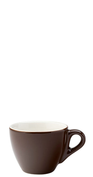 Barista Espresso Cups 80ml Vitrified Porcelain Ceramic 11.5cm Saucers (Box of 12), for Cafe and Professional