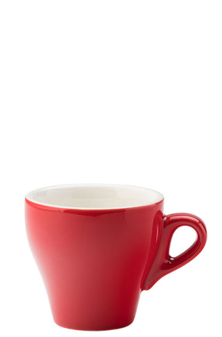 Porcelain Tulip Coffee Cup 6.25oz (180ml), Dishwasher Safe Cup for Cafés and Professional Barista Use (Box of 12)