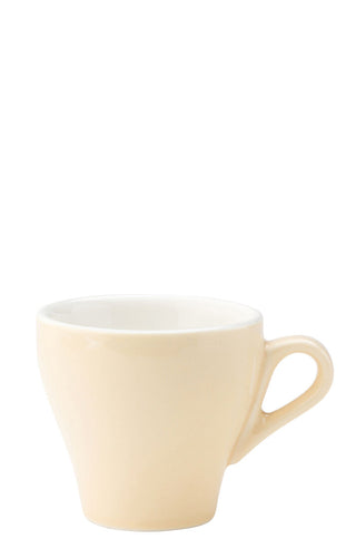 Porcelain Tulip Coffee Cup 6.25oz (180ml), Dishwasher Safe Cup for Cafés and Professional Barista Use (Box of 12)