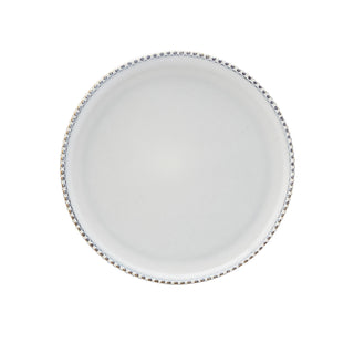 6Pcs Blue Ceramic Plates, Bowls & Platters Rhythm Tableware Collection for Catering & Food Presentation, Embossed Rim Design