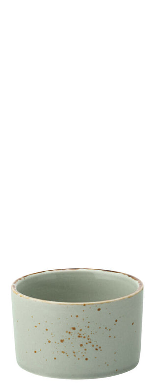 Green Ceramic Ramekins for Catering & Hospitality, Speckled Finish, 70ml, 100ml & 190ml, Box of 6
