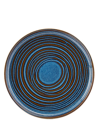 Blue Stoneware Coupe Plates 17.5cm, 22cm & 28cm, Round Catering Plates for Food Presentation – Box of 6