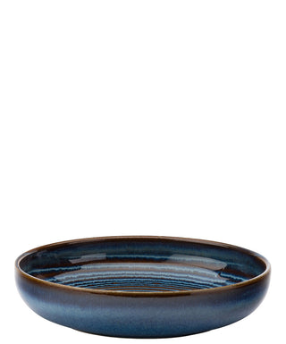 Blue Stoneware Bowls 12cm, 16cm & 22cm, Coupe Serving Bowls for Catering & Food Presentation – Box of 6