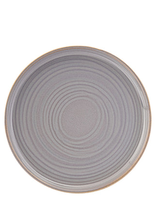 Dark Grey Stoneware Coupe Plates Set, 17.5cm, 22cm & 28cm Professional Catering Tableware, Box of 6