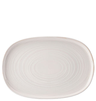 Light Grey Stoneware Oval Platter 33cm (13 Inch) for Catering & Food Presentation, Box of 4