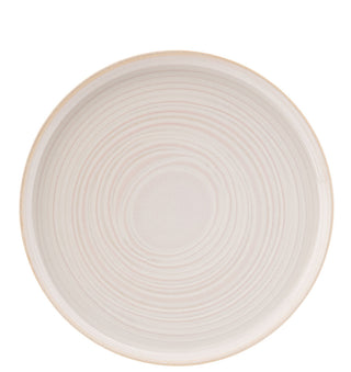 Light Grey Stoneware Coupe Plates Set, 17.5cm, 22cm & 28cm Professional Catering Tableware, Box of 6