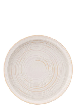Light Grey Stoneware Coupe Plates Set, 17.5cm, 22cm & 28cm Professional Catering Tableware, Box of 6
