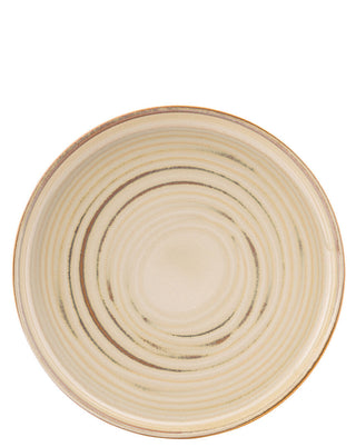 Taupe Stoneware Coupe Plates Set, 17.5cm, 22cm & 28cm Professional Catering Tableware, Box of 6