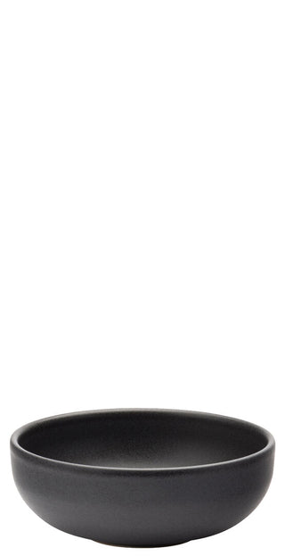 Pico Black Stoneware Bowls Set, Black Serving Bowls 12cm, 16cm & 22cm for Catering & Tableware