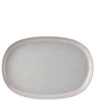 Pico Grey Platter 13" (33cm), Grey Stoneware Serving Platter for Catering, Buffet & Table Presentation