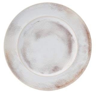 White Stoneware Winged Plates for Catering & Table Service, 22cm or 28cm Diameter, Box of 6