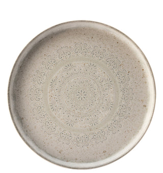 Cream and White Stoneware Caro Coupe Plates for Catering & Table Service – 17.5cm, 22cm, or 28cm, Pack of 6