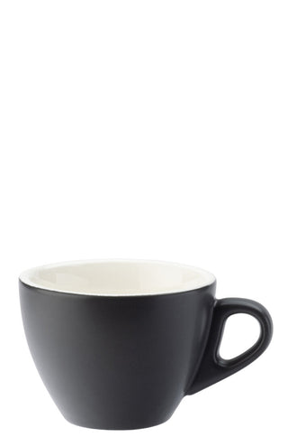 Porcelain Ceramic Cups - Barista Matt Collection - Premium Flat White Coffee Cup 5.5oz (160ml) - Box of 12
