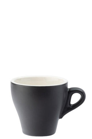 Ceramic Porcelain Cups Barista Matt Tulip Cup 6.25oz (180ml) - Box of 12, Dishwasher Safe