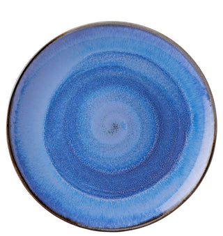 Murra Pacific Blue Porcelain Coupe Plate for Catering & Table Presentation, 6.5″, 9″, 10.5″ or 12″ (Set of 6)