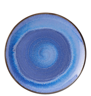 Murra Pacific Blue Porcelain Coupe Plate for Catering & Table Presentation, 6.5″, 9″, 10.5″ or 12″ (Set of 6)
