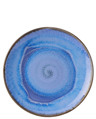 Murra Pacific Blue Porcelain Coupe Plate for Catering & Table Presentation, 6.5″, 9″, 10.5″ or 12″ (Set of 6)