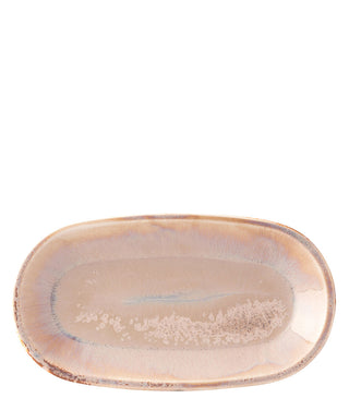 Murra Blush Porcelain Deep Coupe Oval Plates, Edge Chip Resistant, Dishwasher Safe, Box of 6