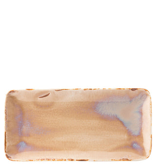 Murra Blush Porcelain Rectangular Platter Dishwasher Safe Ceramic Serving Dishes - Set of 6