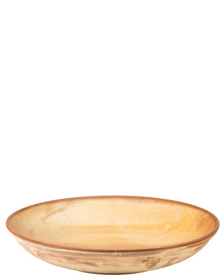 Murra Honey Vitrified Porcelain Deep Coupe Bowl, Reactive Glaze Ceramic Serving Bowl (Set of 6) - 23cm/ 28cm