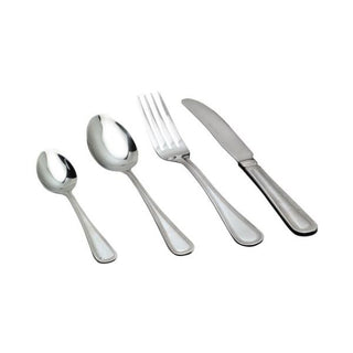 Bead Pattern 18/0 Stainless Steel Dessert Cutlery Set – Fork, Knife & Spoon (Dozen Packs) for Restaurants & Catering