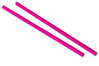 Pack Of 250 9" 8mm Bore Pink Paper Smoothie Straws