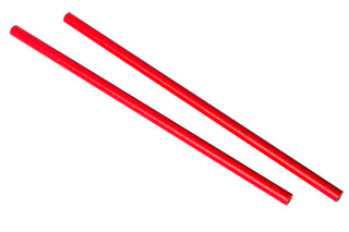 Pack Of 250 9" 8mm Bore Red Paper Smoothie Straws