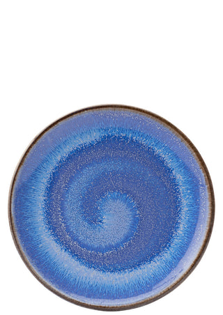 Murra Pacific Blue Porcelain Coupe Plate for Catering & Table Presentation, 6.5″, 9″, 10.5″ or 12″ (Set of 6)