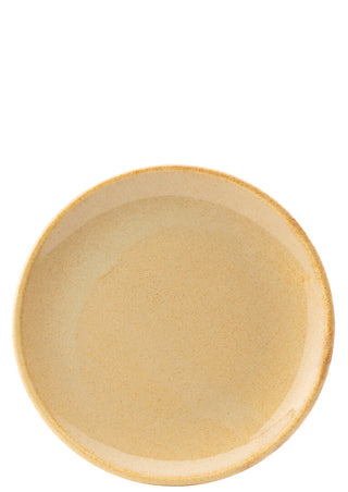 Murra Honey Porcelain Coupe Plate, Dishwasher Safe, Ceramic Serving Plates (Set of 6), Reactive Glaze Finish - 17cm, 23cm, 27cm