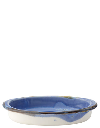 Murra Pacific Blue Porcelain Oval Eared Dish for Catering & Oven to Table Service, 22cm/25cm - Set of 6