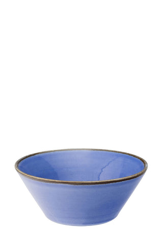 Murra Pacific Blue Porcelain Conical Bowl for Table Service, Dishwasher Safe 13cm, 16cm, 19.5cm Round - Box of 6
