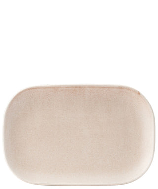 Parade Marshmallow Porcelain Rectangular Platter, Dishwasher Safe Ceramic Serving Trays - Pack of 6