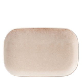Parade Marshmallow Porcelain Rectangular Platter, Dishwasher Safe Ceramic Serving Trays - Pack of 6