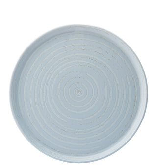 Circus Chambray Porcelain Walled Plates – Blue Textured Dinner & Side Plates | 21cm, 27cm, 30cm | Pack of 6