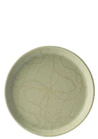 Maze Kale Ceramic Walled Plates | Green Porcelain Dinner & Serving Plates | 17.5cm, 21cm, 27cm, 30cm | Pack of 6