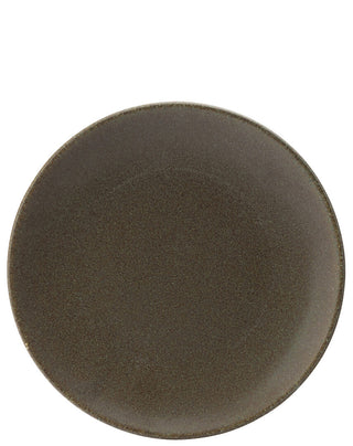 Granite Blue/ Green Coupe Plates 9" & 10.5" | Reactive Glaze Porcelain Dinner Plates | Pack of 6