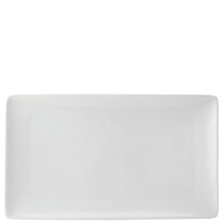 Pure White Rectangular Porcelain Plate 35cm × 21cm – Pack of 12 | Restaurant Serving & Platter Plates (2 Boxes of 6)