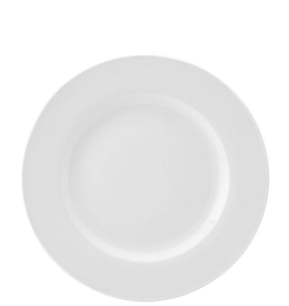 Pure White Wide Rim Porcelain Plates – Pack of 18 | 27cm & 29cm Restaurant Dinner Plates, Dishwasher Safe
