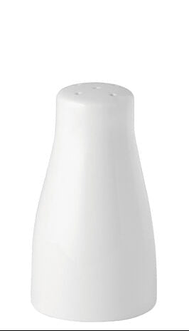 Pure White Porcelain Pepper Pot 8.5cm Set – Pack of 24 | Restaurant & Catering Table Accessories, Dishwasher Safe