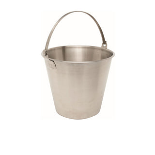 Stainless Steel 12L Catering Bucket – Heavy-Duty Food Storage & Decanting Bucket with Welded Handle
