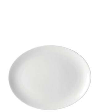 Pure White Porcelain Oval Plate 10” (25.5cm) – Pack of 24, Dishwasher Safe, Chip Resistant Serving Plates