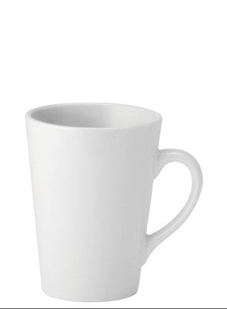 Pure White Porcelain Mugs 8.5oz (250ml) Ceramic Latte, Tea, Coffee Cups – Set of 24 | Dishwasher Safe Premium Drinkware
