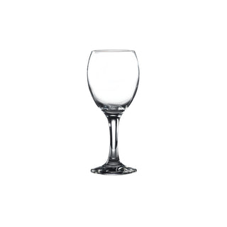 Clear Glass Wine Goblets – 24.5cl, 34cl & 45.5cl Durable Beaded-Rim Stemware for Hospitality (Pack of 6)