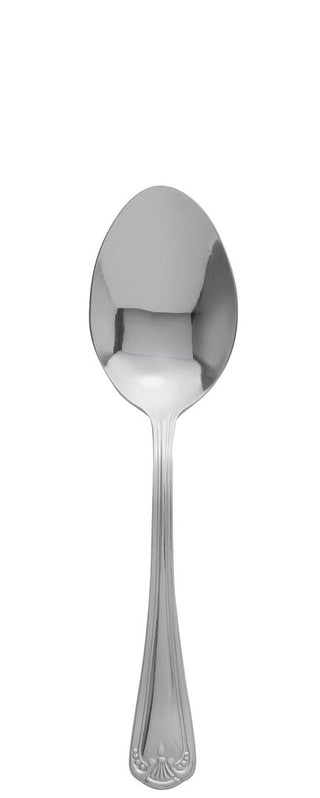 Stainless Steel Dessert Spoon, Jesmond Parish Style Cutlery, Dishwasher Safe, Classic Dining Design - Pack of 12/ 300