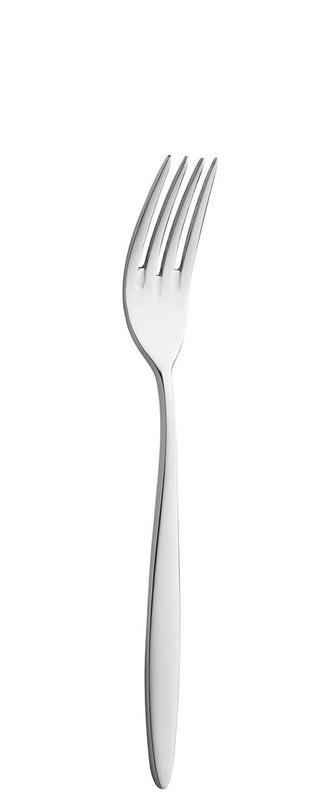 Stainless Steel Dessert Fork, Teardrop Cutlery Collection, Dishwasher Safe, Polished Finish - Set of 12