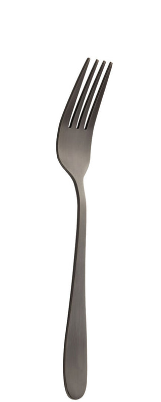 Table Fork, Turin Collection Black Finish Modern Style, Stainless Steel Dinner Forks Premium Cutlery - Set of 12