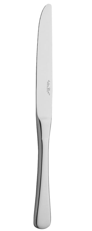 Table Knife, Mistral Collection Contemporary Cutlery, Polished Stainless Steel Finish Dinner Knives - Set of 12