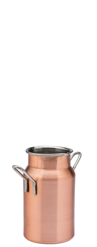 Copper Plated Stanless Steel Milk Churn Jugs, Classic Design, 70ml/ 140ml, Table & Hot Drinks Service - Pack of 6