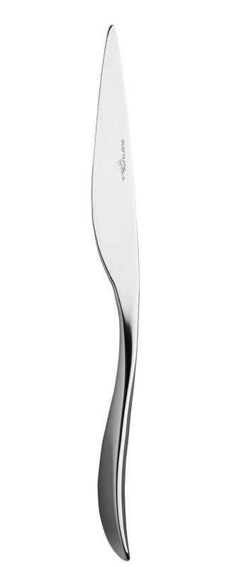 Table Knife Set of 12, Petale Collection Stainless Steel, Mirror Polished, Fine Dining Service Knives, Dishwasher Safe